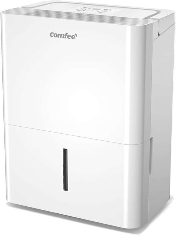 Comfee Déshumidificateur Connecté 20L/jour, 4 Modes, Deshumidificateur d air Silencieux, Sèche-Linge, Réservoir 3L, Pour pièce de 40㎡/100m³, MDDF-20DEN7-WF, Chambre, Garage, Fonctionne avec Alexa [Classe énergétique A]
