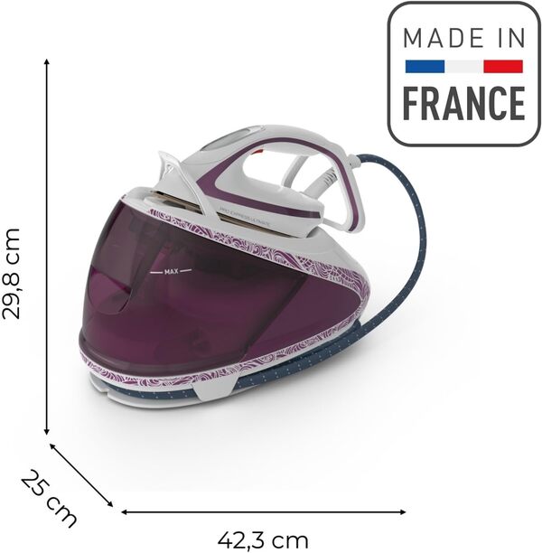 Calor Pro Express Ultimate, Centrale Vapeur Haute Pression, 7,3 Bars, Débit vapeur 490 g/min, 5 réglages, Fabriqué en France, GV9560C0