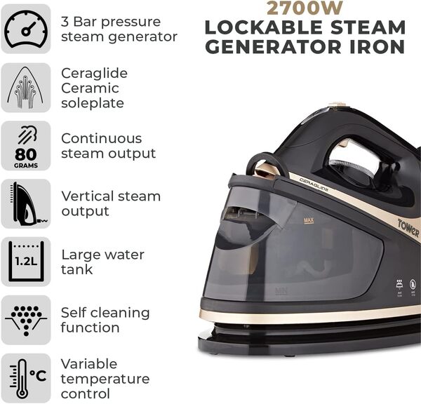 Tower T22008RG CeraGlide Fer à Repasser