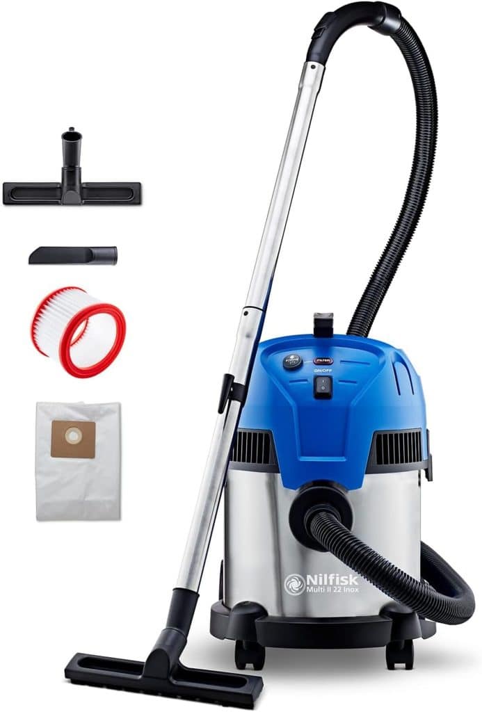 Test : aspirateur Nilfisk Multi II 22L INOX 1200 W