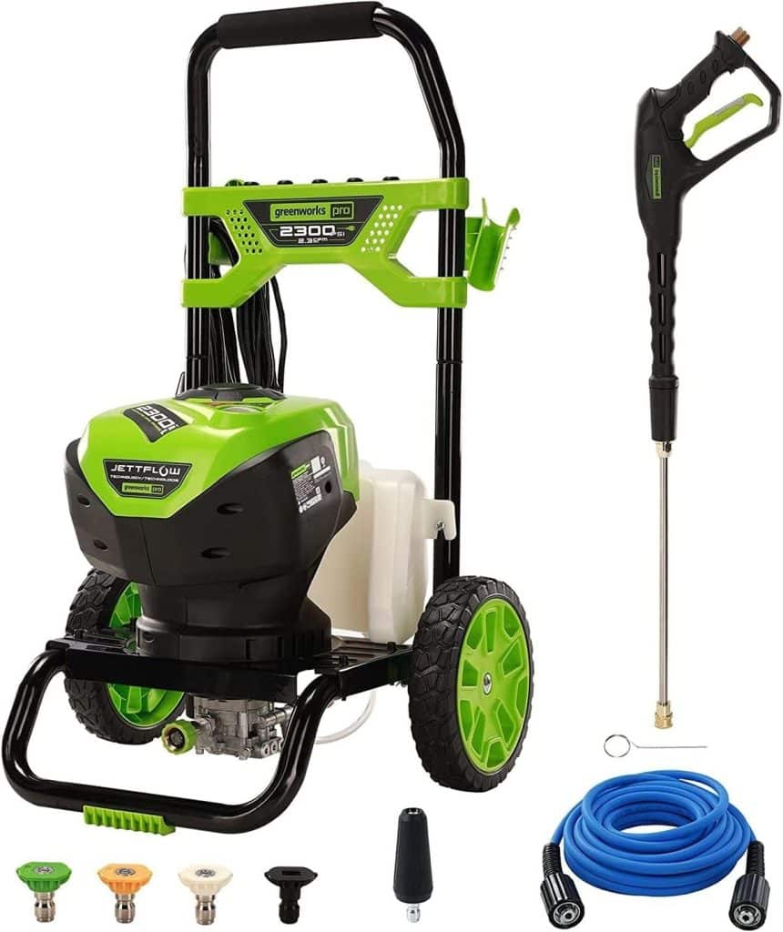 Test du nettoyeur haute pression Greenworks Pro 2300 psi