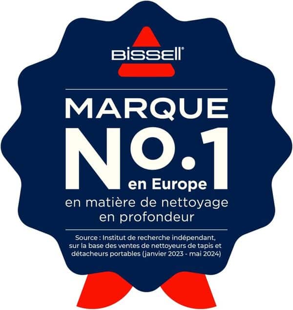 BISSELL PowerWash Compact Pet, Shampouineuse pour Taches et Odeurs d’Animaux, Nettoyeur Canapé Tissu Multisurfaces, Nettoyeur de Tapis, Moquette et Tapisserie, 600W, Portable, Filaire, 4058N
