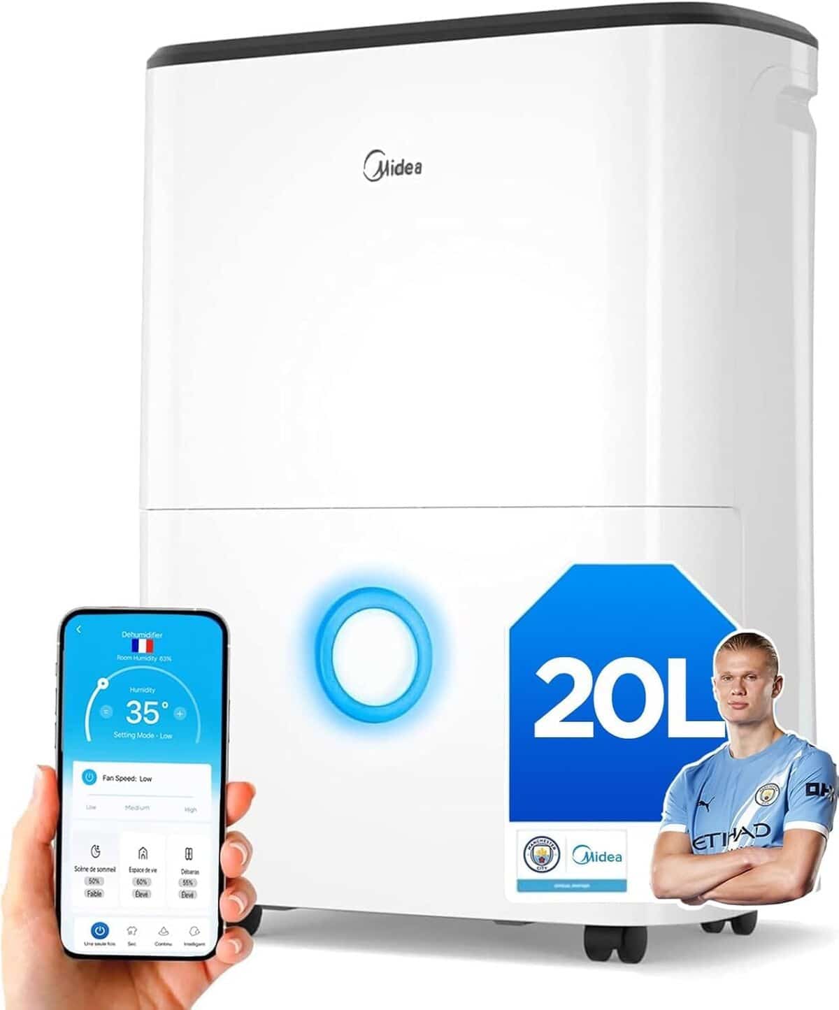 Test : déshumidificateur Midea 20L anti-condensation wifi