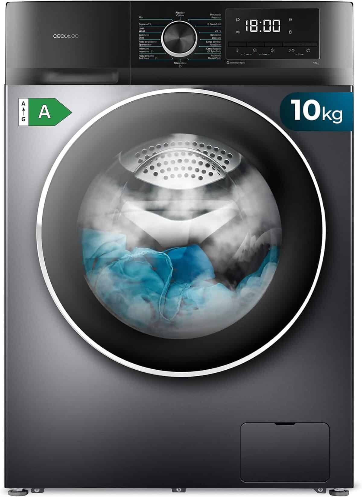 Test du lave-linge Cecotec Bolero Dresscode 10500 Inverter Steel