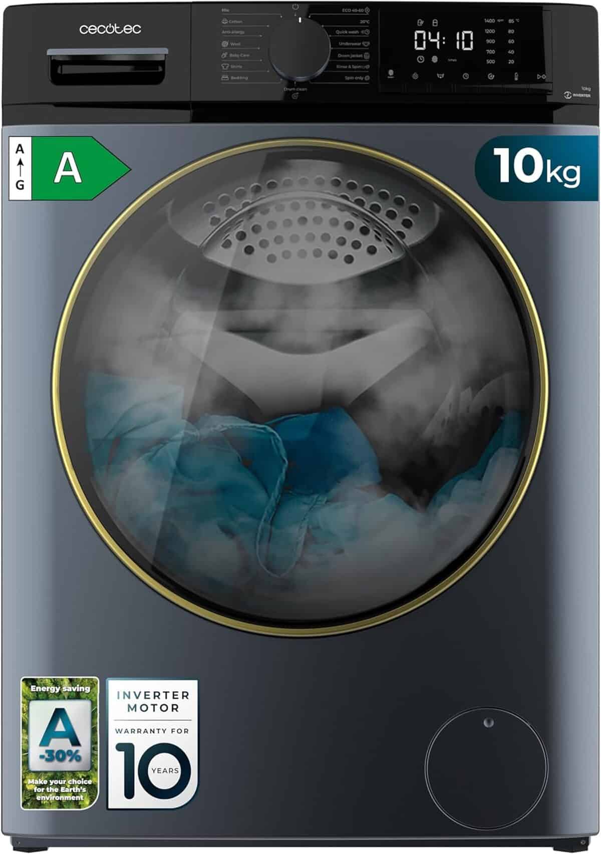 Test du lave-linge Cecotec Bolero DressCode 10610 Inverter