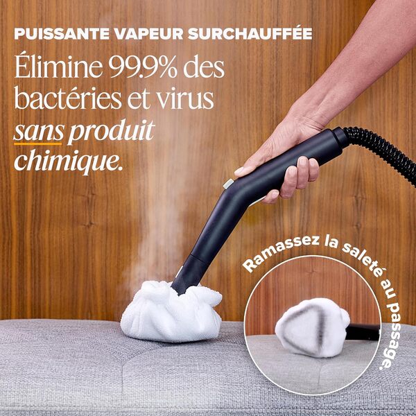Nettoyeur vapeur Dupray Neat avec kit de 17 accessoires – Nettoyage puissant et sans produits chimiques pour sols, voiture, carrelage, joints et plus, performance polyvalente en profondeur