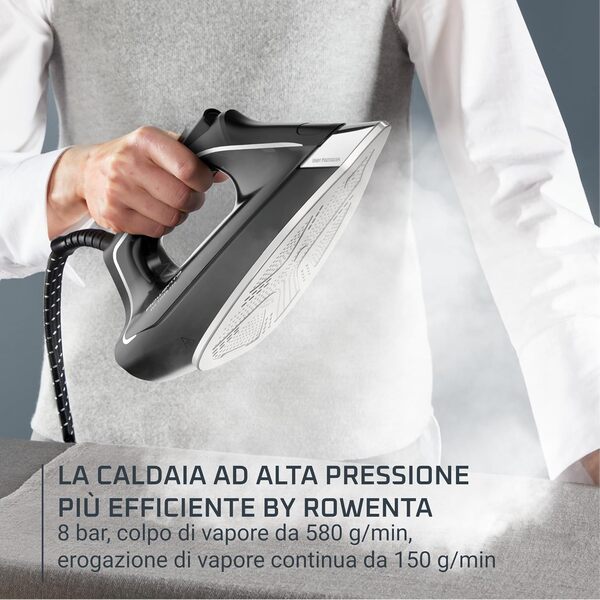 Rowenta Centrale vapeur Eco Steam Pro - Grande puissance de vapeur, mode Eco efficace, répartition optimale de la vapeur, réservoir d'eau amovible 1,3 L, technologie silencieuse, design écologique