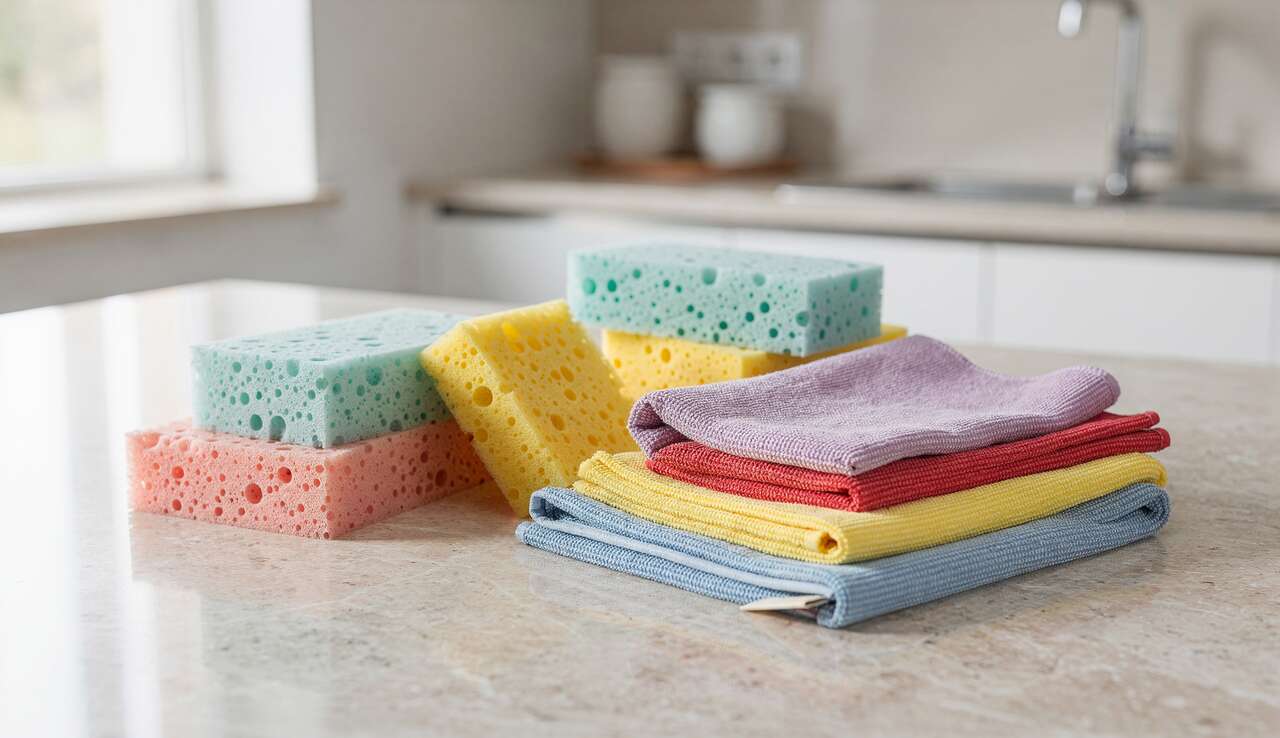 Fréquence idéale pour nettoyer éponges et lingettes ménagères