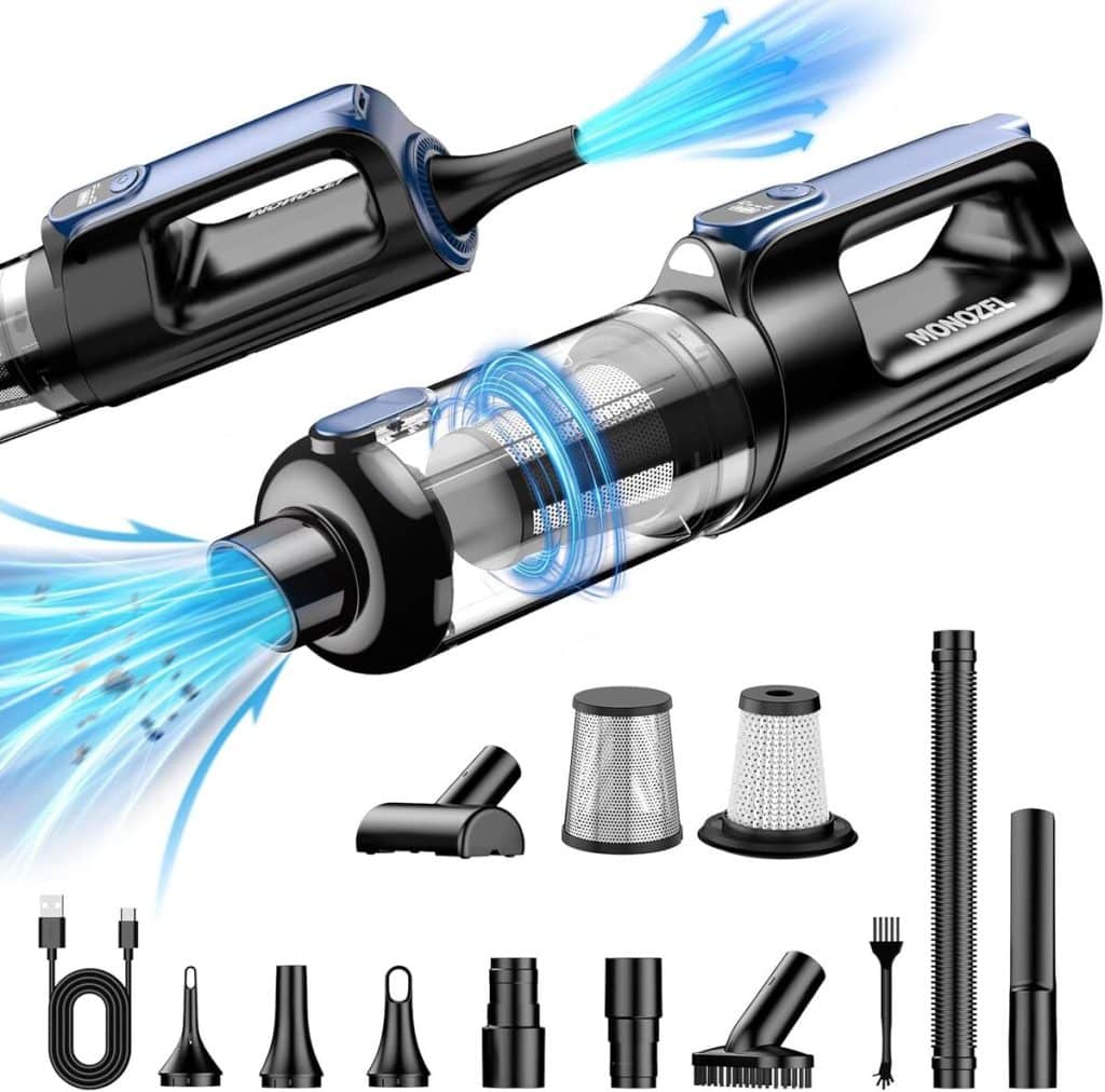 Test : aspirateur de voiture sans fil Monozel 18 000 Pa