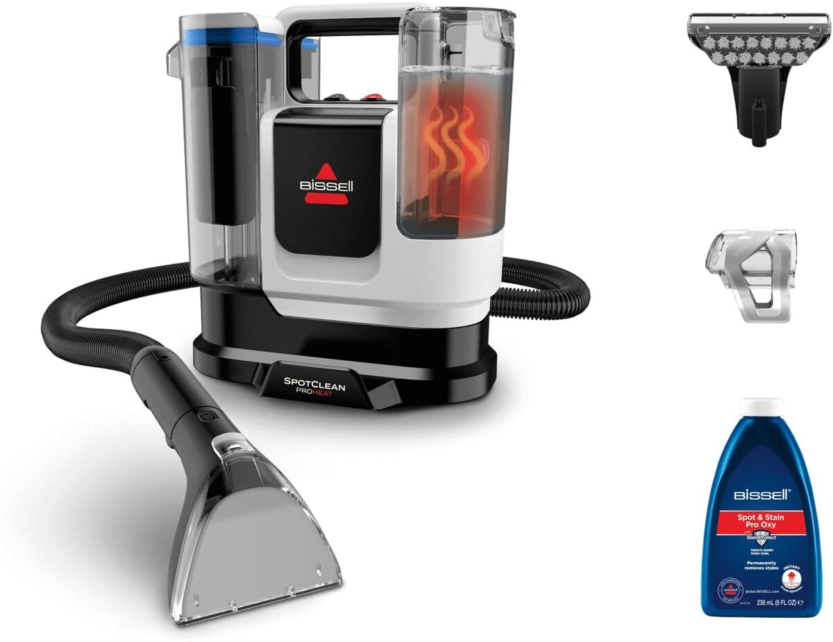 Test : bissell SpotClean ProHeat Advanced 1125W, shampouineuse compacte multi-surfaces