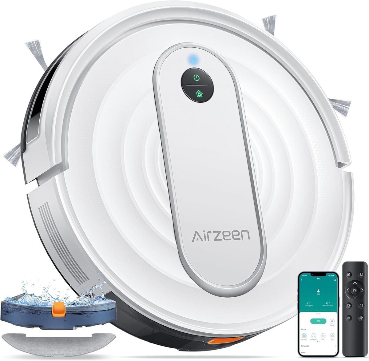 Test de l'aspirateur robot Airzeen 4000PA : ultra fin et silencieux