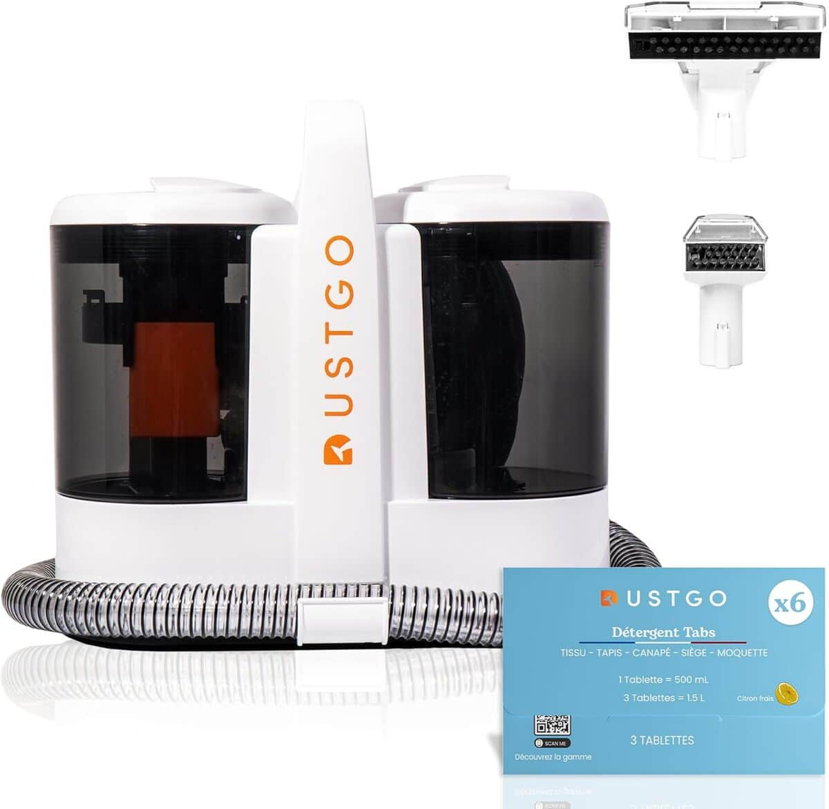 Test : shampouineuse DUSTGO 600W compacte et portable