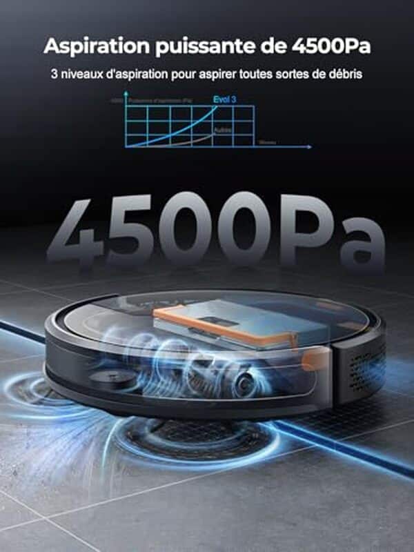 Découvrez notre test complet du Laresar Clean Evol 3, l'aspirateur robot innovant avec une puissance d'aspiration de 4500Pa et un fonctionnement ultra silencieux. Idéal pour un ménage efficace sans compromis sur le confort sonore.