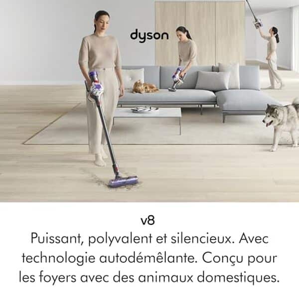 Test du dyson V8 Advanced : performances, puissance et innovations. Découvrez les atouts de ce modèle avec notre analyse complète.