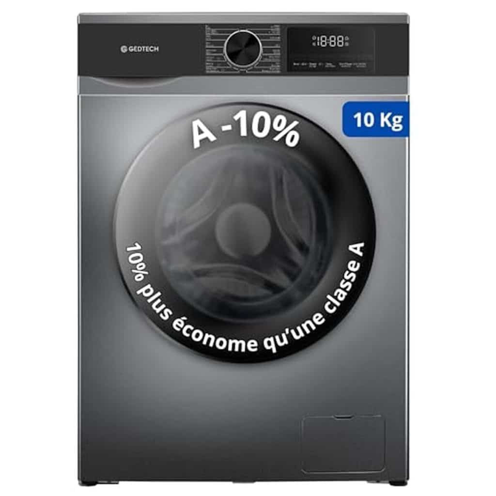 Test : lave-linge frontal Gedtech GLL101400DG 10 kg éco
