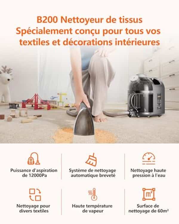 Explorez notre test détaillé du nettoyeur vapeur UWANT B200 offrant puissance, polyvalence et un nettoyage impeccable pour toutes vos surfaces.