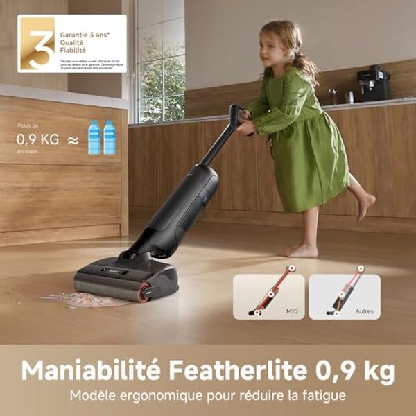 Découvrez le Mova M10 : ultra maniable, cet aspirateur efficace pour eau et poussière est idéal pour un ménage simplifié et performant. Explorez ses caractéristiques et ses avantages.