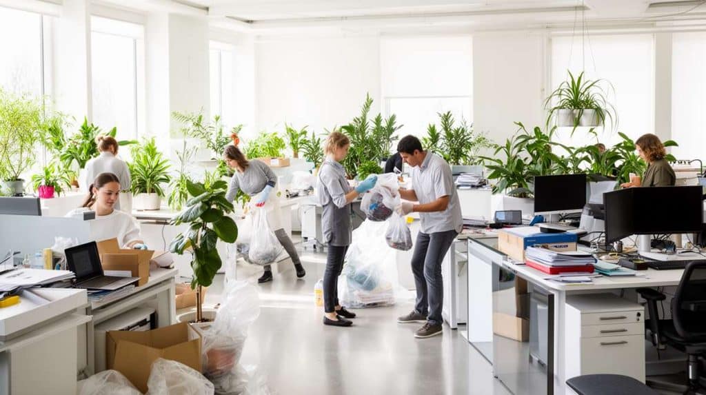 Organiser le nettoyage de printemps en entreprise : astuces efficaces