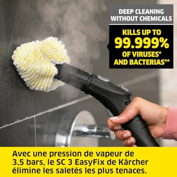 Découvrez notre avis détaillé sur le Kärcher SC 3 EasyFix : efficacité et simplicité pour un nettoyage vapeur incomparable.