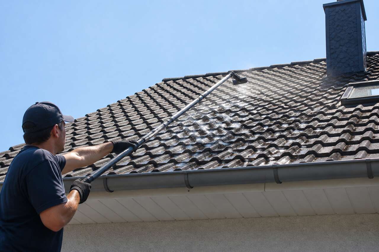 Nettoyer sa toiture sans monter sur le toit: méthodes et limites Nettoyer sa toiture sans monter sur le toit: méthodes et limites