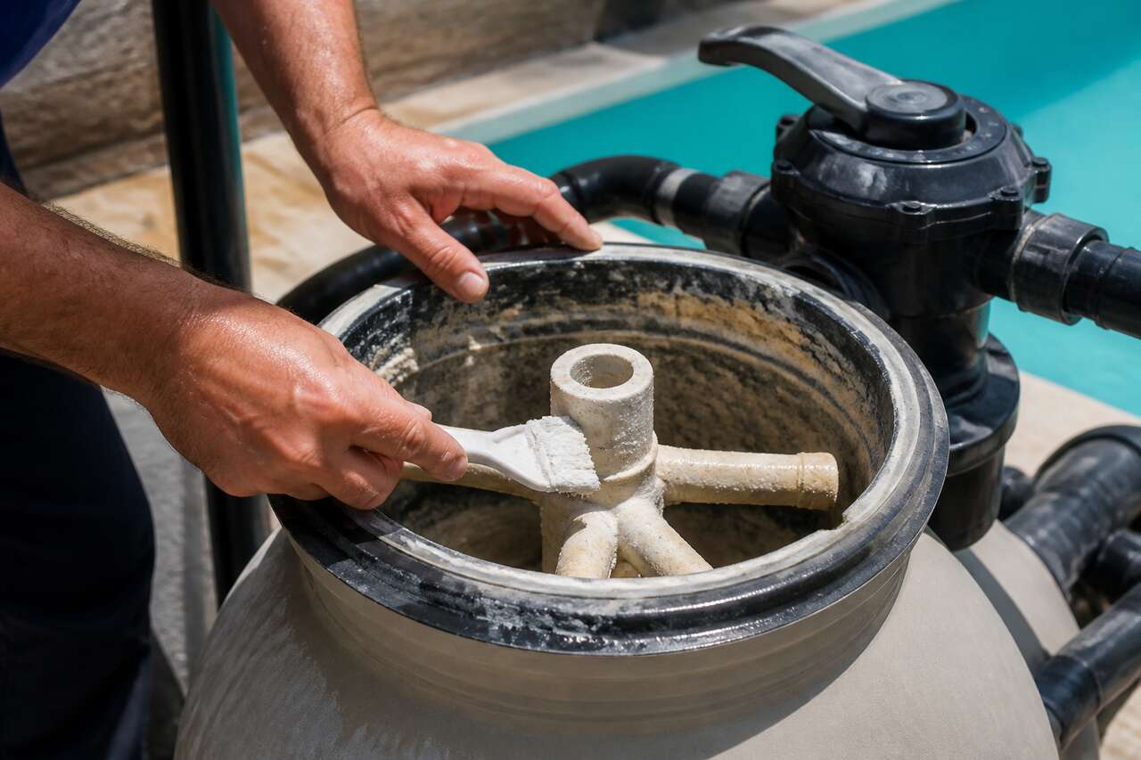 Enlever le calcaire du filtre à sable : solutions, précautions et alternatives Enlever le calcaire du filtre à sable : solutions, précautions et alternatives
