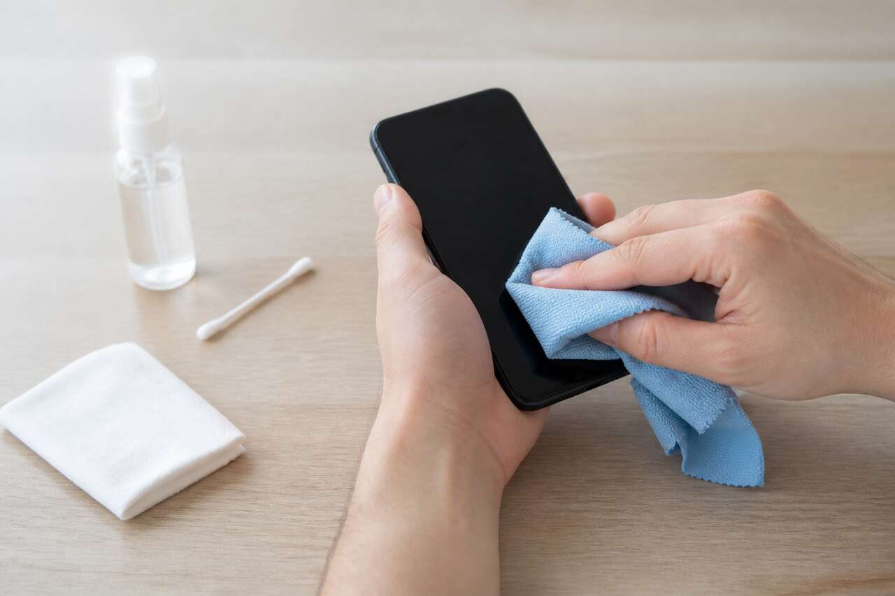 Préparer un nettoyage sans risque: éteindre, retirer la coque, choisir les bons produits Préparer un nettoyage sans risque: éteindre, retirer la coque, choisir les bons produits