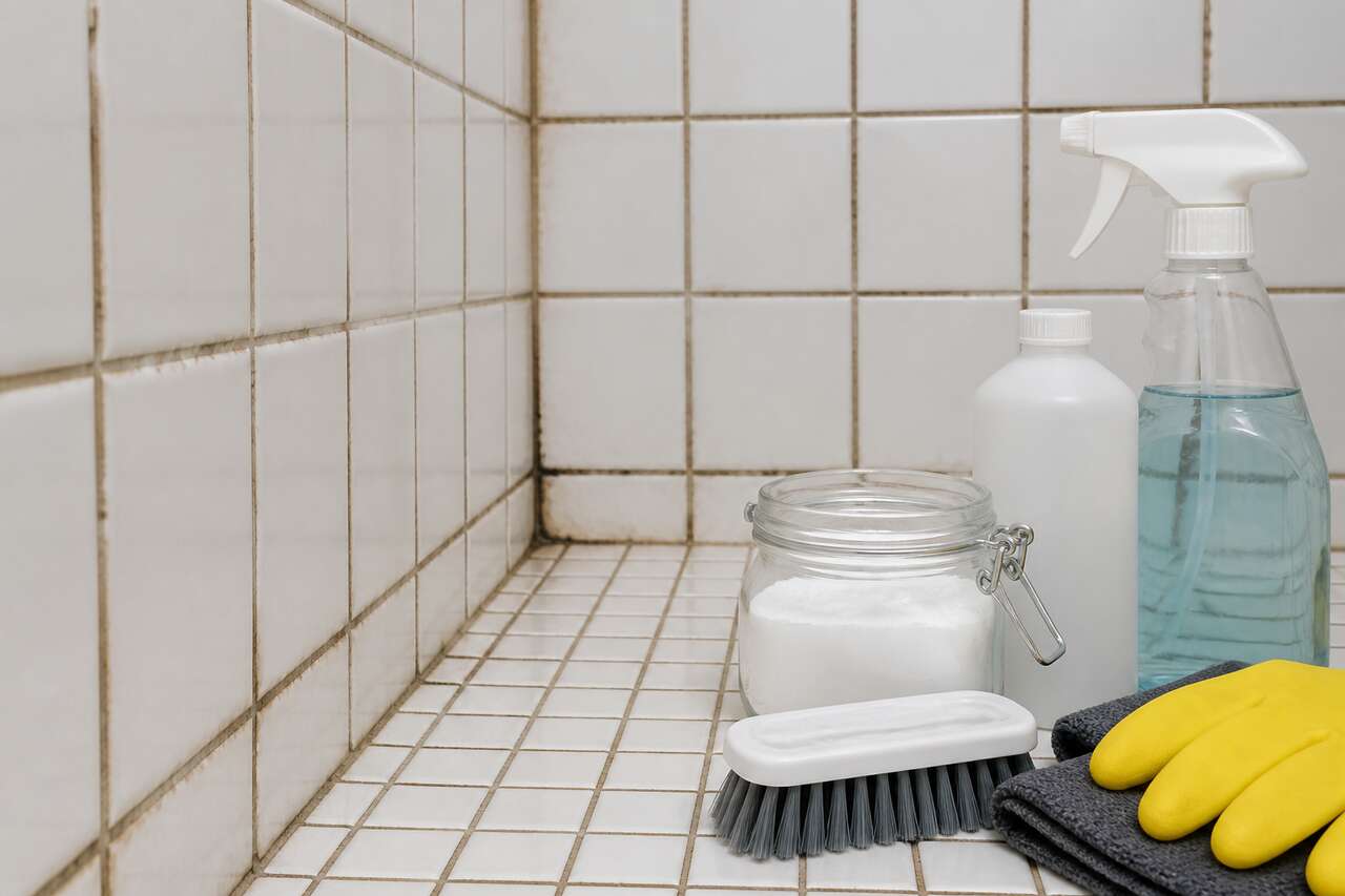 Joints très encrassés : eau oxygénée, cristaux de soude et anti-moisissure ciblé Joints très encrassés : eau oxygénée, cristaux de soude et anti-moisissure ciblé
