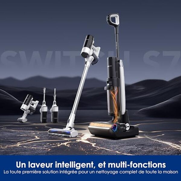 Découvrez notre test complet du Tineco Floor One Switch S7 : aspirateur balai multi-fonctions performant avec technologie intelligente pour un nettoyage efficace en profondeur.