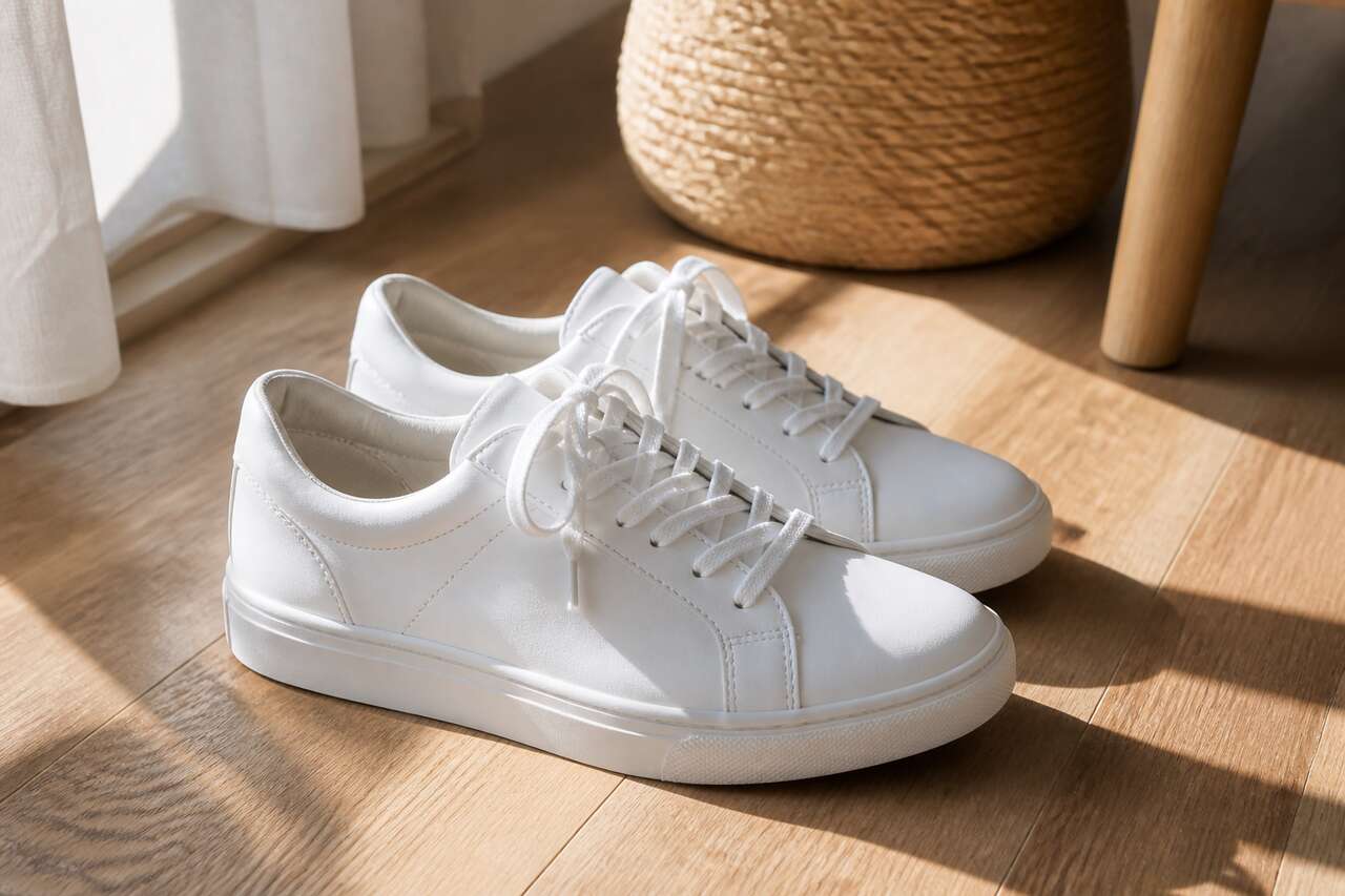 Baskets blanches: bicarbonate, recettes de grand-m&egrave;re et anti-jaunissement