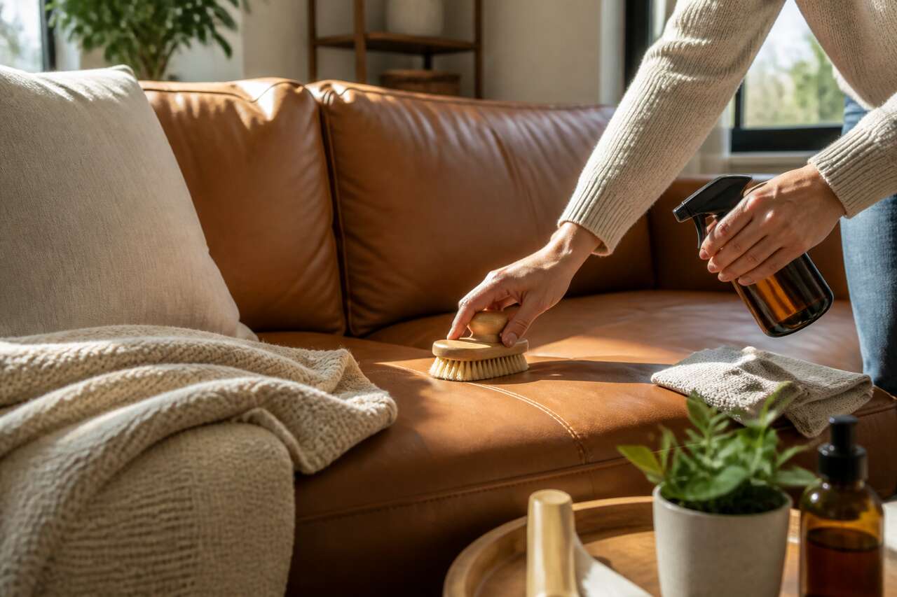 Nettoyage d'un canapé en cuir : 7 astuces simples pour un résultat impeccable