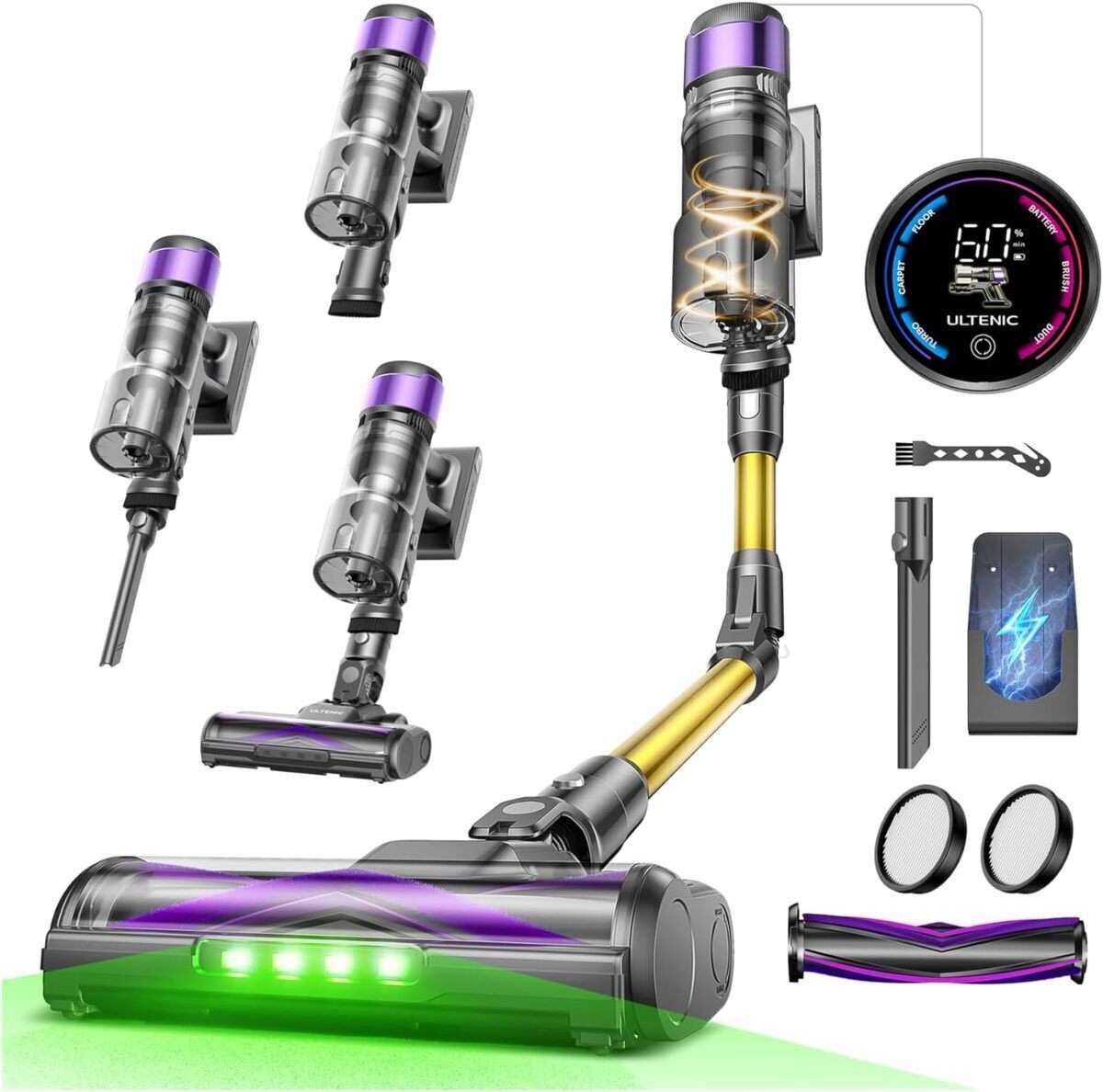 Test : aspirateur balai Ultenic 55kPa transformateur ménager