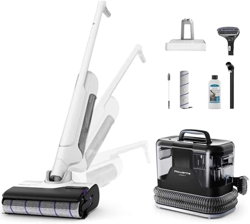 Test de l'aspirateur laveur Rowenta X-Clean 10 : performance sur tâches tenaces
