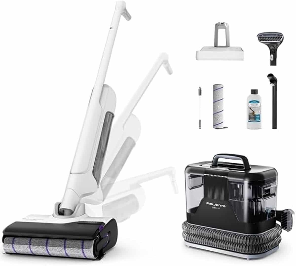 Test de l'aspirateur laveur Rowenta X-Clean 10 : performance sur tâches tenaces