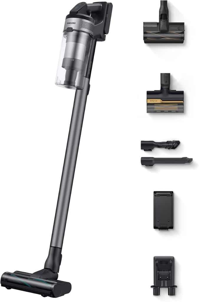 Test de l'aspirateur Samsung Jet 75E pour animaux : puissance 200 W