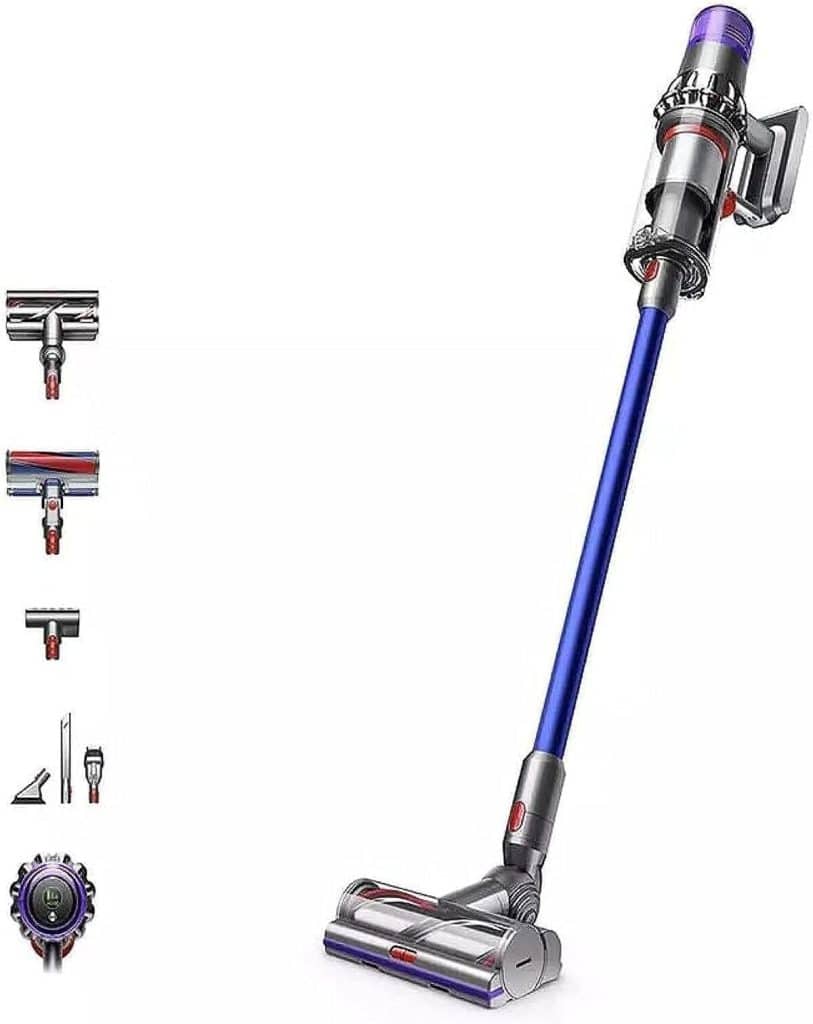 Test du Dyson V11 Absolute : aspirateur sans fil bleu taille l