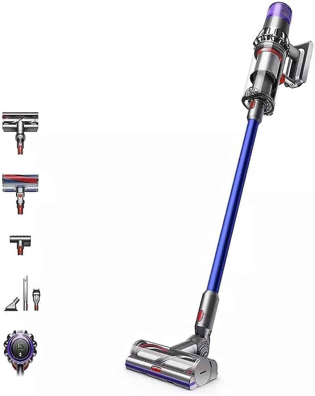 Test du Dyson V11 Absolute : aspirateur sans fil bleu taille l