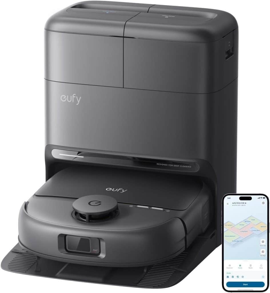 Test du robot aspirateur laveur eufy C28 : puissance 15000 Pa et combo 5-en-1