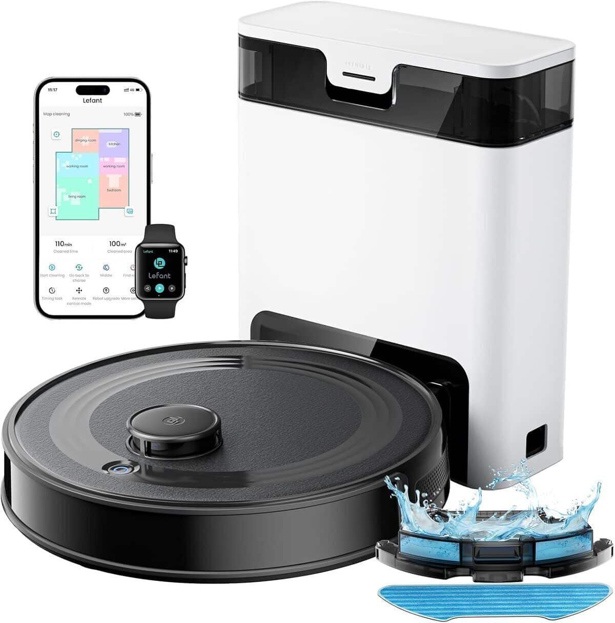 Test du robot aspirateur laveur Lefant M2 Pro 6000 Pa : performance et efficacité