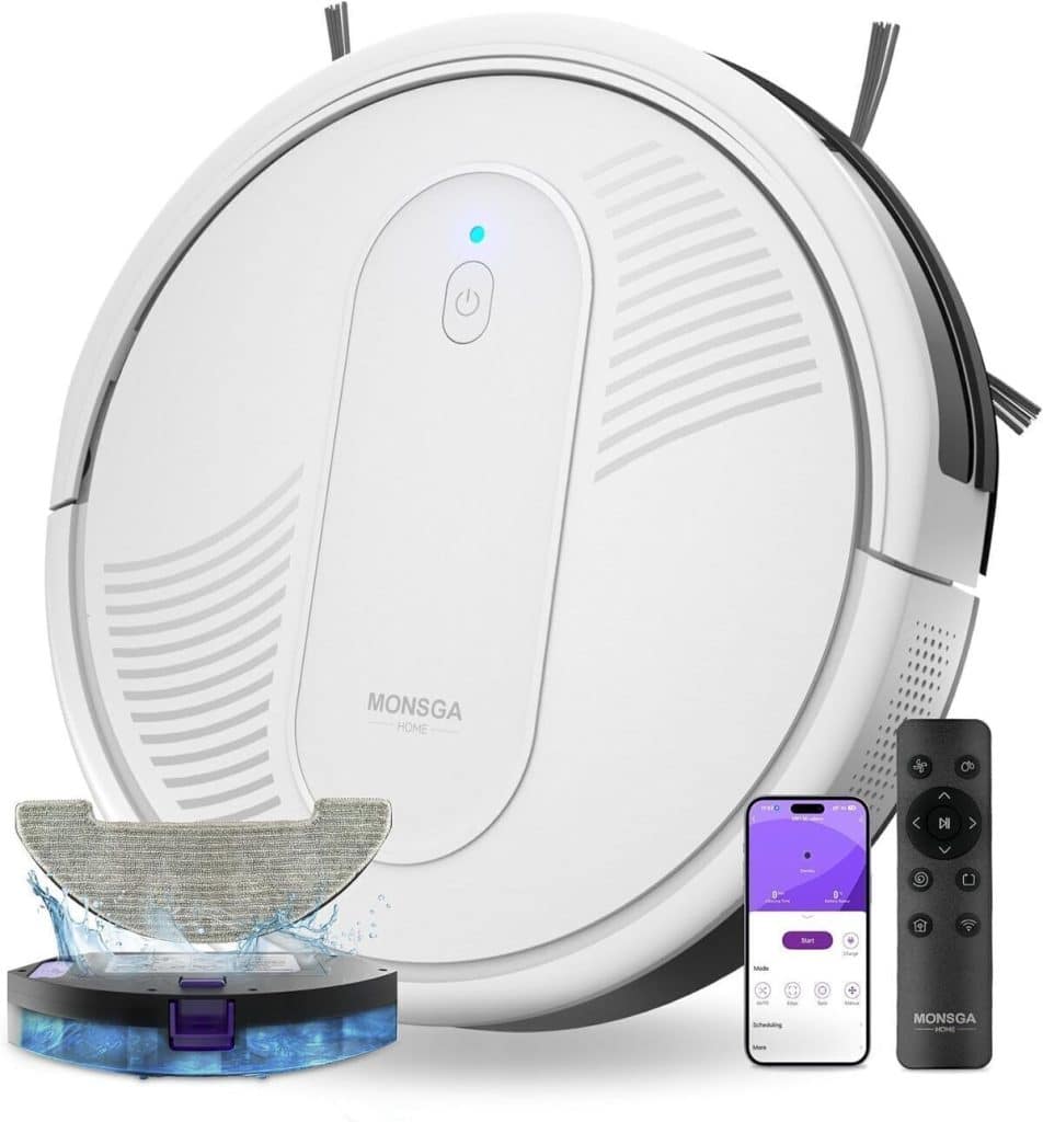 Test du robot aspirateur Monsga 4000Pa : puissance et polyvalence