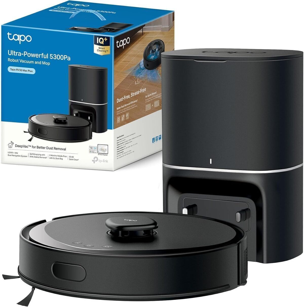 Test du Tapo RV30Max Plus : aspirateur robot laveur ultra puissant