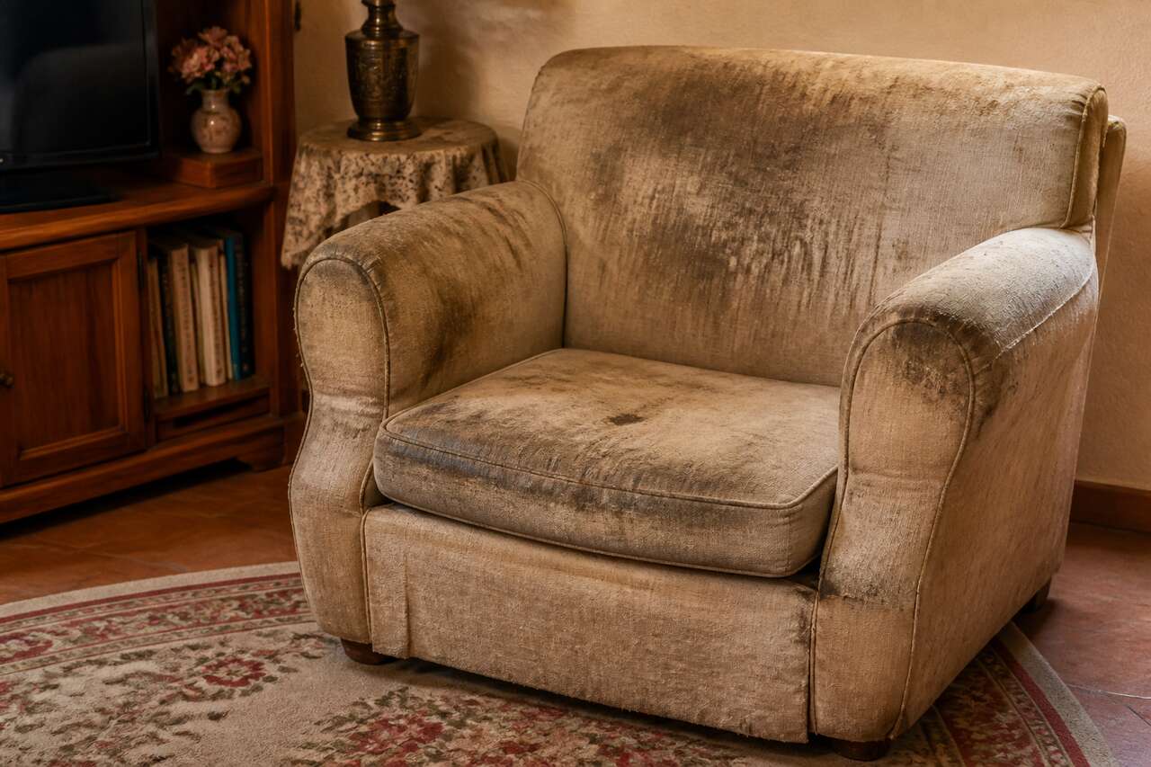 Fauteuil très sale ou non déhoussable: nettoyage en profondeur à domicile (vapeur, shampouineuse, injection-extraction) Fauteuil très sale ou non déhoussable: nettoyage en profondeur à domicile (vapeur, shampouineuse, injection-extraction)