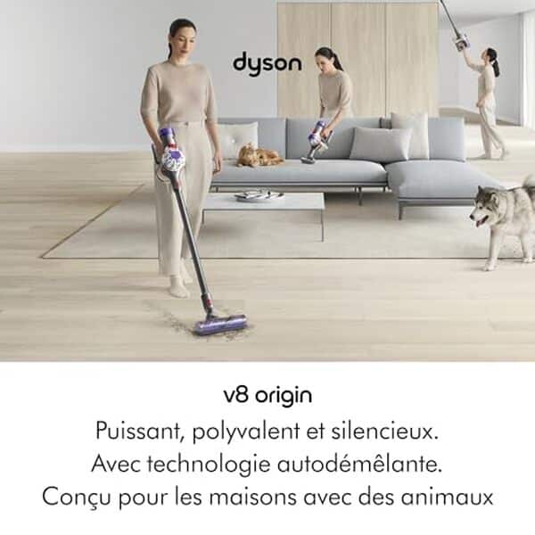 Découvrez notre test détaillé du Dyson V8 Origin : performances, autonomie et praticité d'un aspirateur sans fil haut de gamme pour votre maison. 