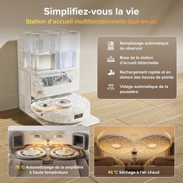 Découvrez notre test détaillé du Roborock Qrevo S Pro, le robot aspirateur-laveur intelligent qui combine puissance d'aspiration et capacités de lavage pour un nettoyage optimal de votre maison.