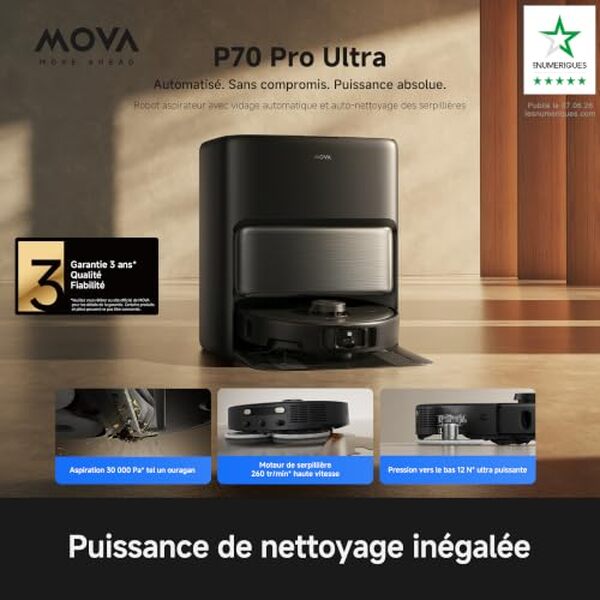 Découvrez notre test détaillé du Mova P70 Pro, l'aspirateur laveur haute performance. Caractéristiques, avantages et avis pour un nettoyage sans compromis. 