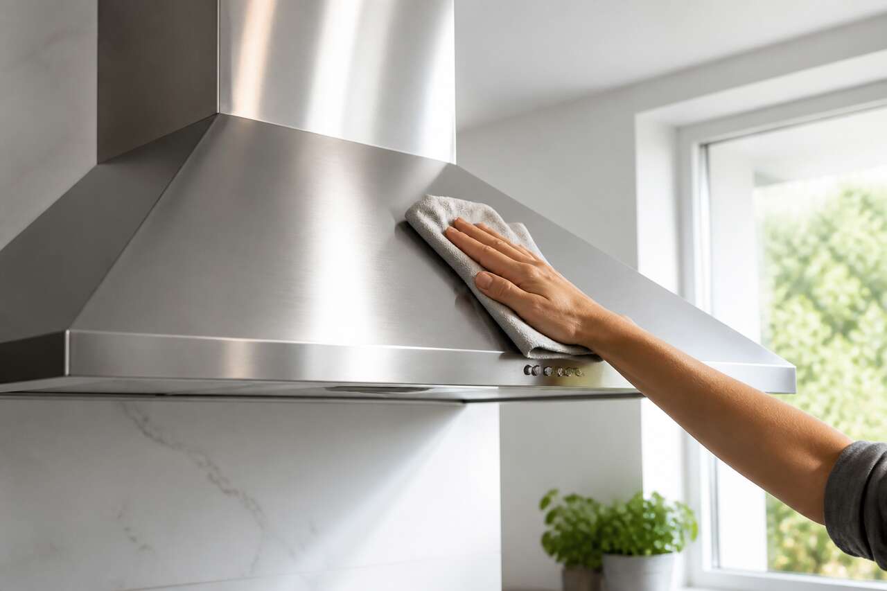 La routine express en 10 minutes pour nettoyer une hotte en inox La routine express en 10 minutes pour nettoyer une hotte en inox