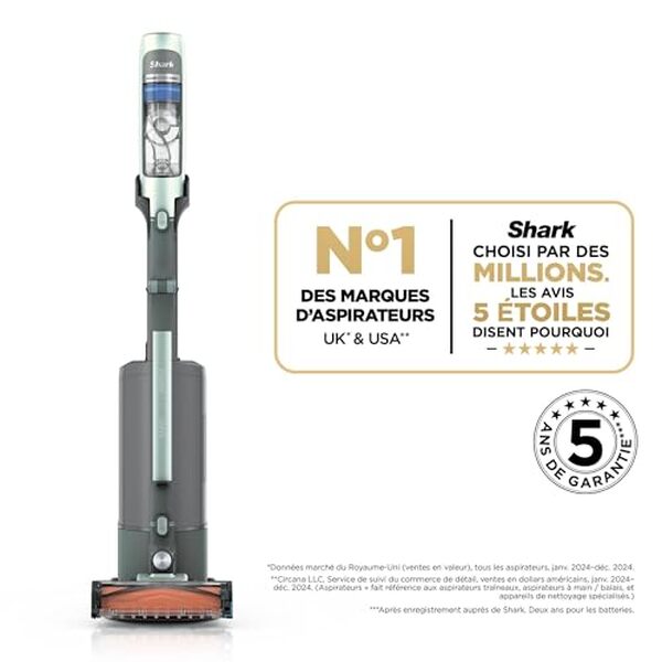 Découvrez notre test complet de l'aspirateur sans fil Shark PowerDetect IA3243FRT : puissance, autonomie, praticité et verdict final pour votre choix.