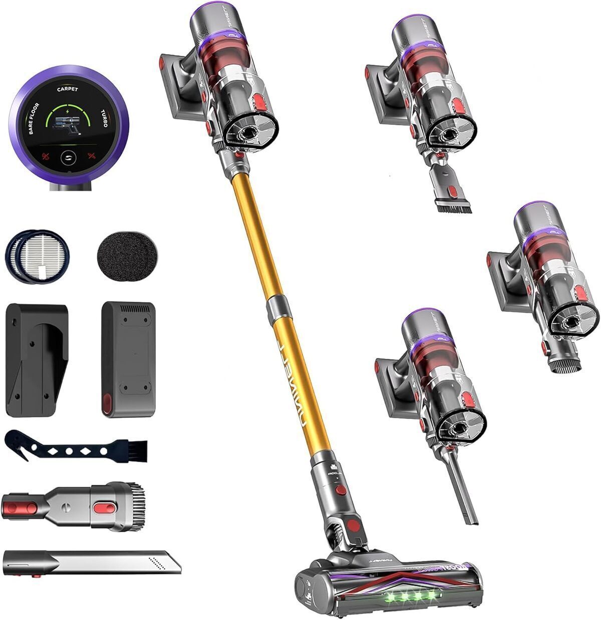Test : aspirateur sans fil UNINELL HOME 50 000 Pa pour sols et tapis