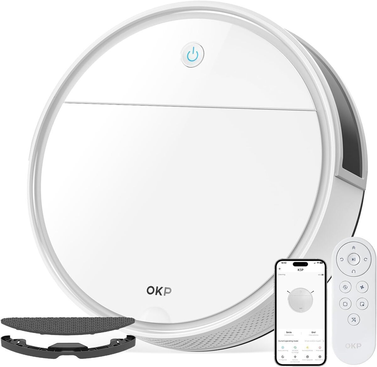 Test de l'aspirateur robot OKP K5Pro : puissance et polyvalence