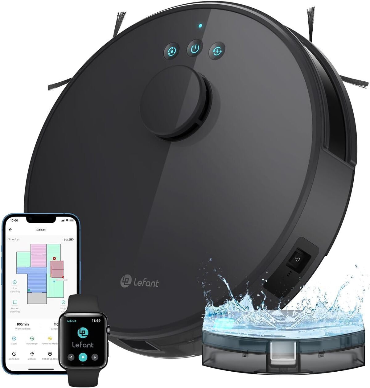 Test du robot aspirateur Lefant : puissance 5500Pa et navigation avancée