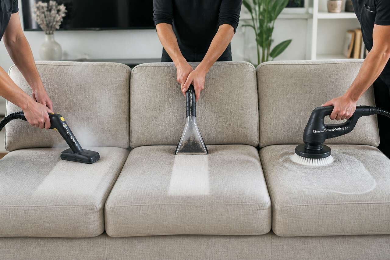 Quel nettoyeur pour canapé tissu: vapeur, injecteur-extracteur ou shampouineuse Quel nettoyeur pour canapé tissu: vapeur, injecteur-extracteur ou shampouineuse